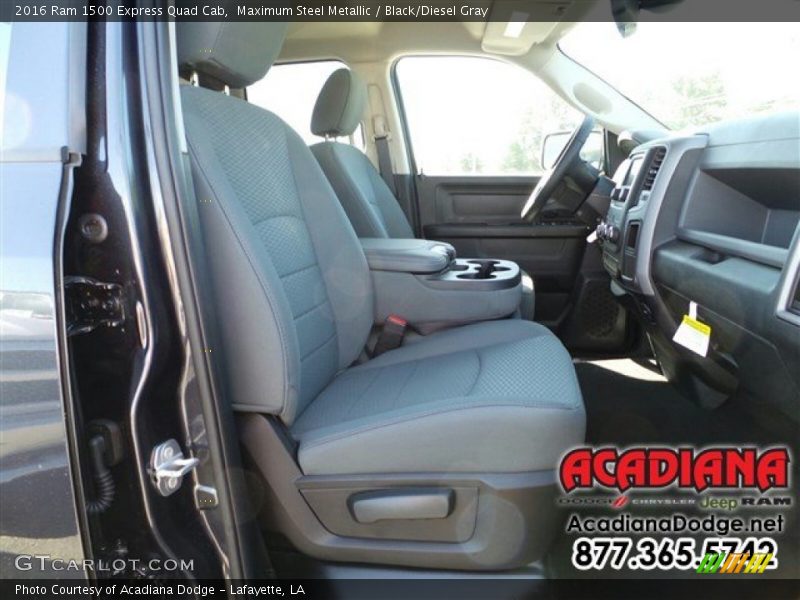 Maximum Steel Metallic / Black/Diesel Gray 2016 Ram 1500 Express Quad Cab