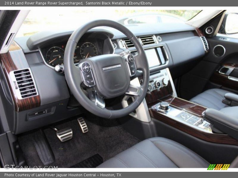 Santorini Black Metallic / Ebony/Ebony 2014 Land Rover Range Rover Supercharged