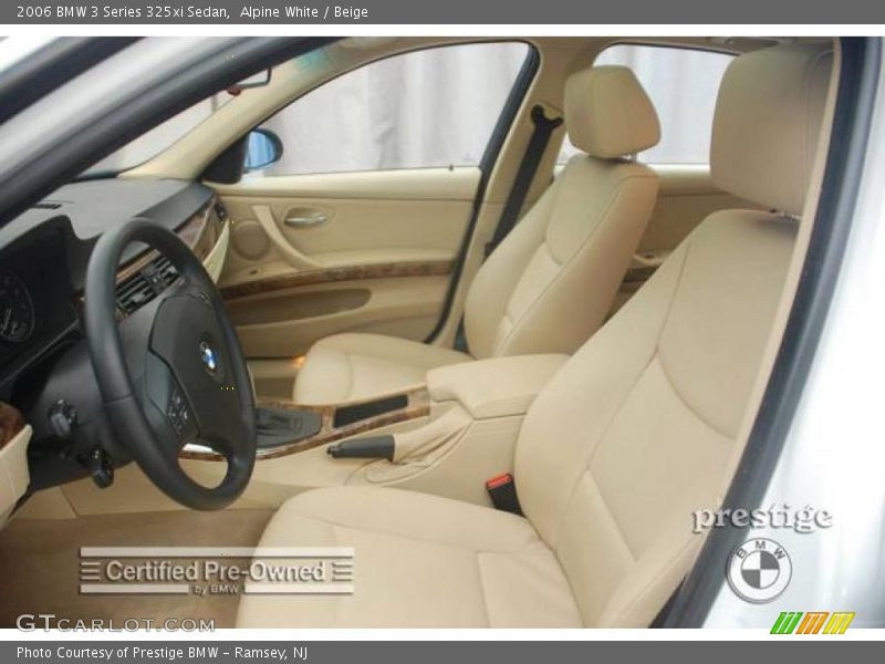 Alpine White / Beige 2006 BMW 3 Series 325xi Sedan