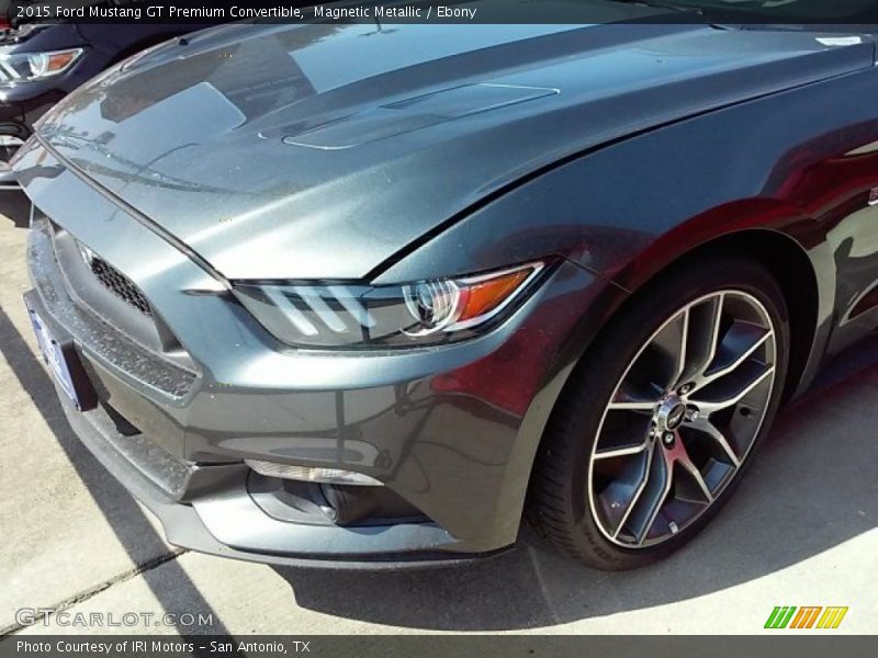 Magnetic Metallic / Ebony 2015 Ford Mustang GT Premium Convertible