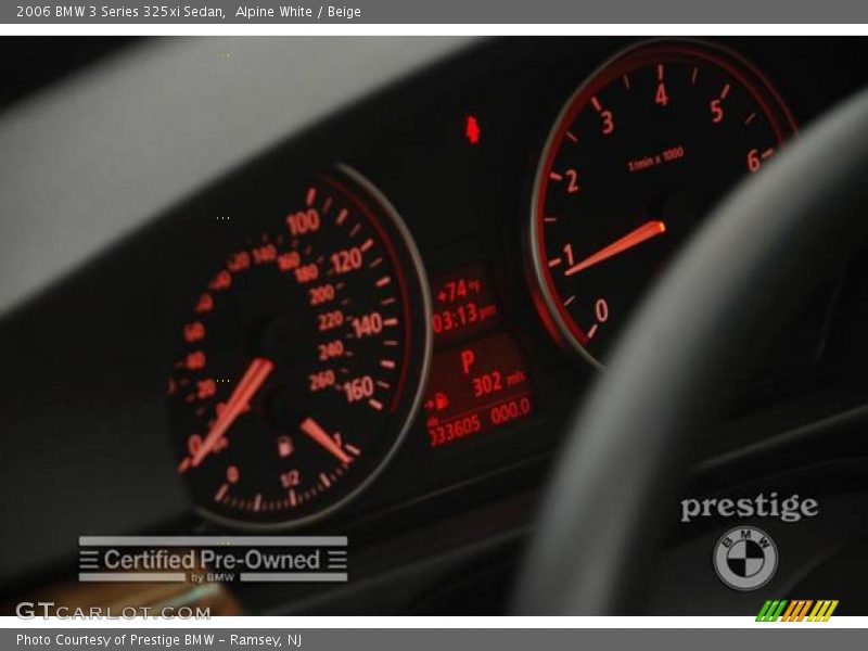 Alpine White / Beige 2006 BMW 3 Series 325xi Sedan