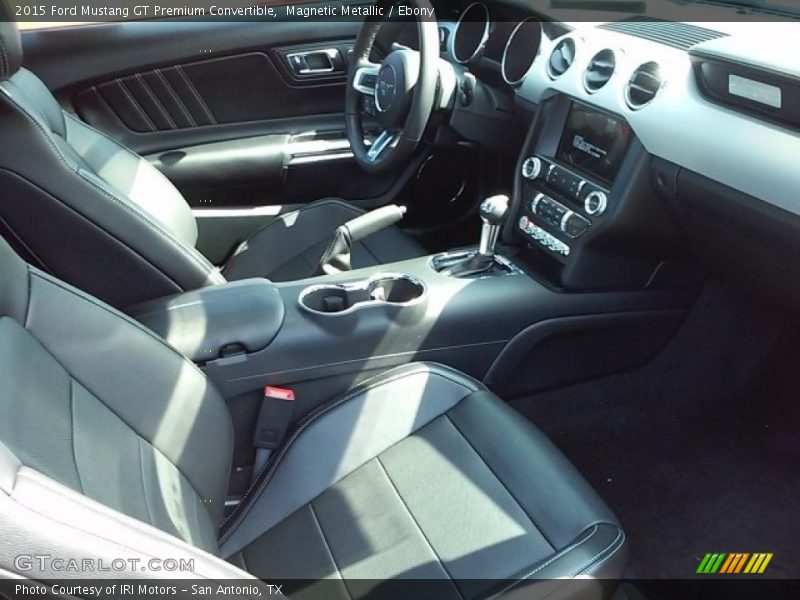 Magnetic Metallic / Ebony 2015 Ford Mustang GT Premium Convertible