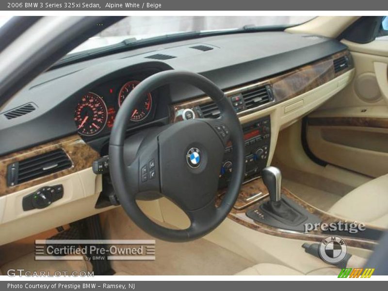Alpine White / Beige 2006 BMW 3 Series 325xi Sedan