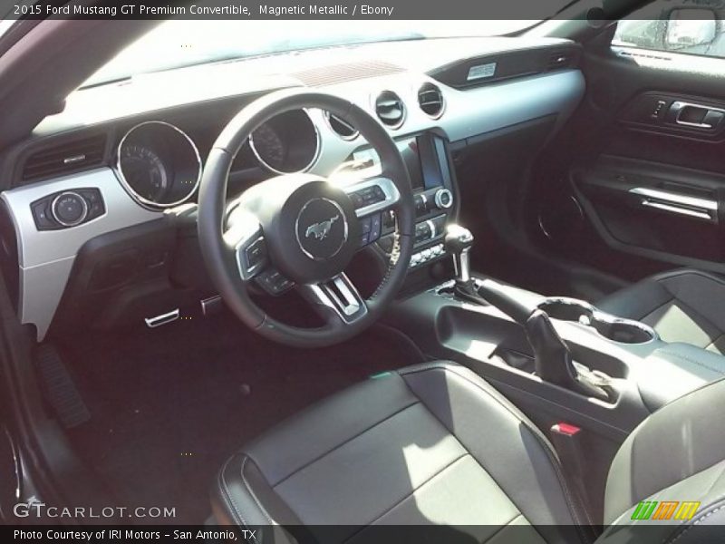 Magnetic Metallic / Ebony 2015 Ford Mustang GT Premium Convertible