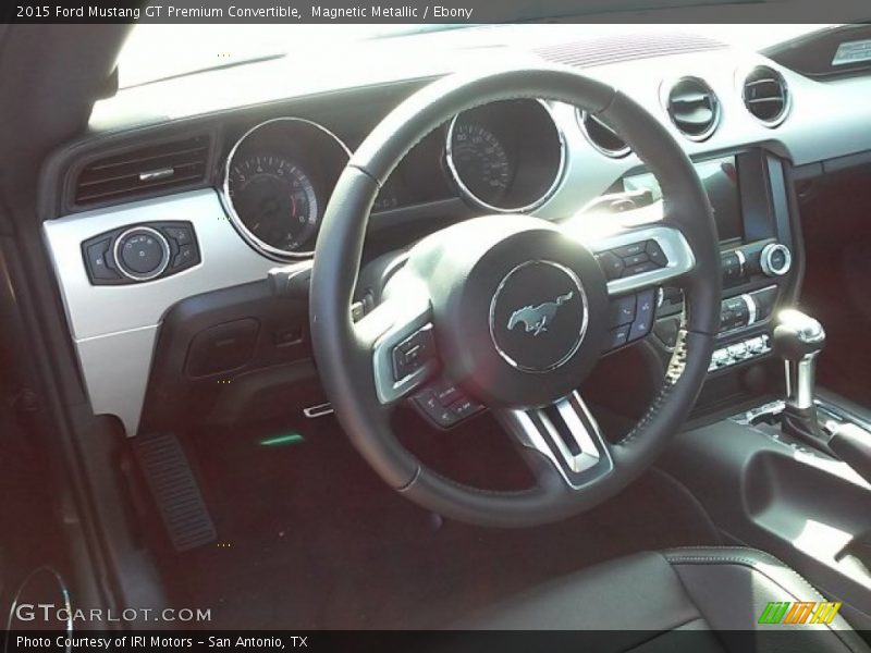 Magnetic Metallic / Ebony 2015 Ford Mustang GT Premium Convertible
