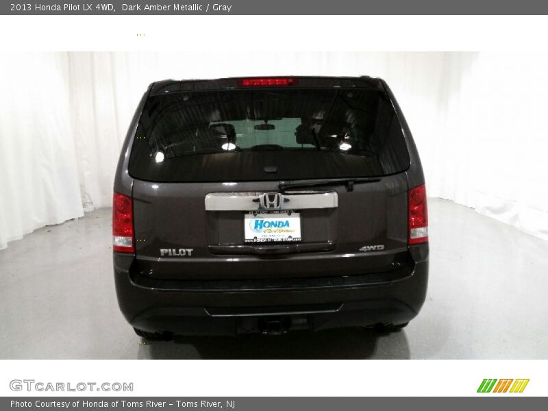 Dark Amber Metallic / Gray 2013 Honda Pilot LX 4WD