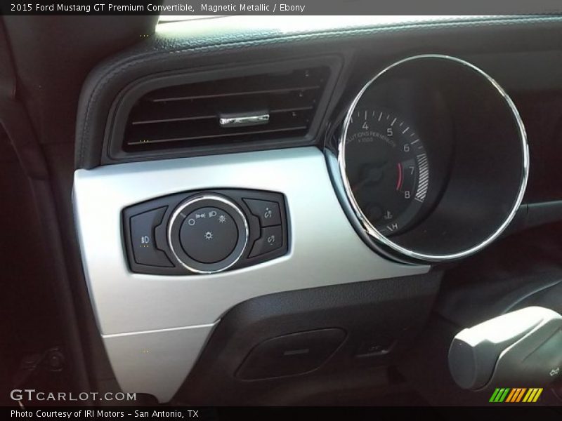 Magnetic Metallic / Ebony 2015 Ford Mustang GT Premium Convertible