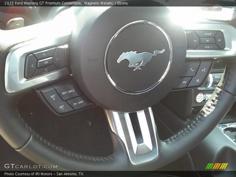Magnetic Metallic / Ebony 2015 Ford Mustang GT Premium Convertible