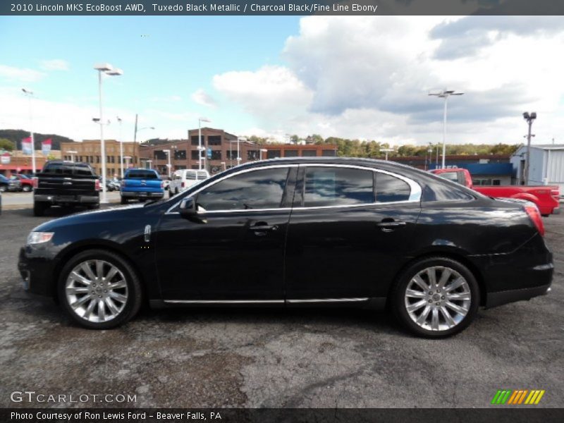 Tuxedo Black Metallic / Charcoal Black/Fine Line Ebony 2010 Lincoln MKS EcoBoost AWD