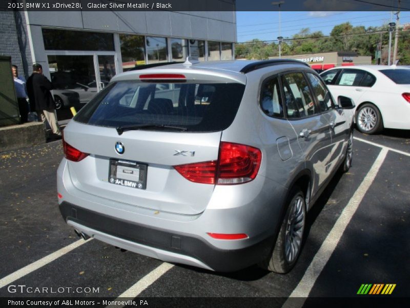 Glacier Silver Metallic / Black 2015 BMW X1 xDrive28i