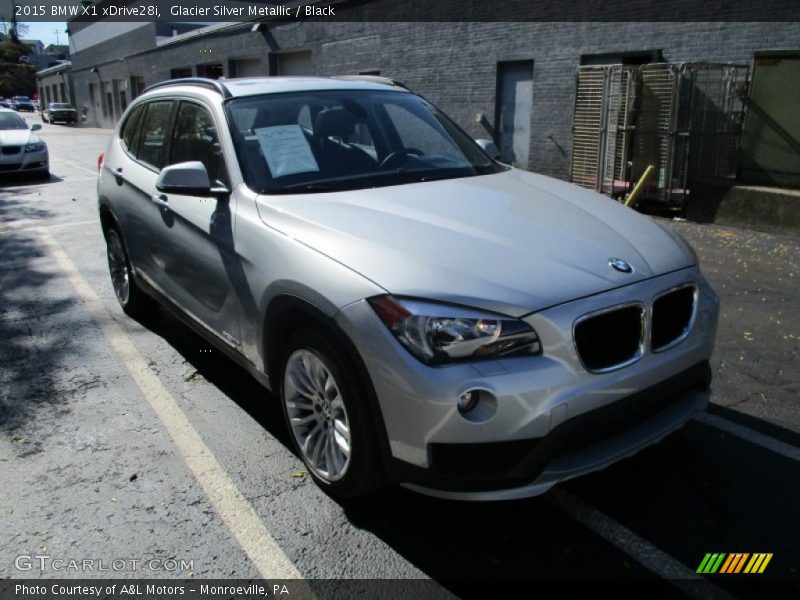 Glacier Silver Metallic / Black 2015 BMW X1 xDrive28i