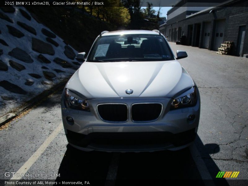 Glacier Silver Metallic / Black 2015 BMW X1 xDrive28i