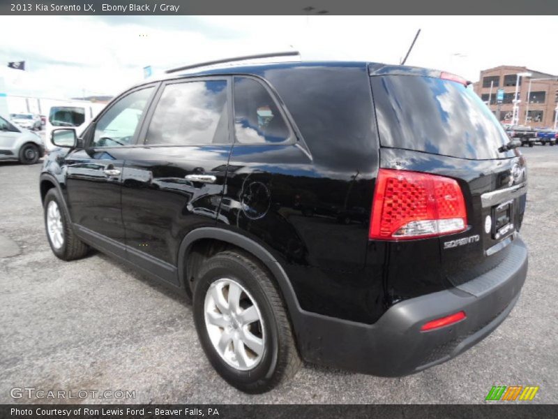 Ebony Black / Gray 2013 Kia Sorento LX