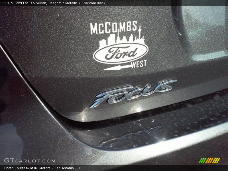 Magnetic Metallic / Charcoal Black 2015 Ford Focus S Sedan