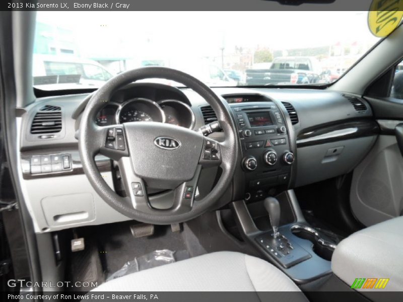 Ebony Black / Gray 2013 Kia Sorento LX