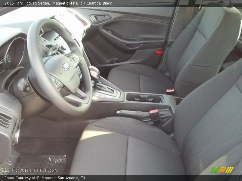 Magnetic Metallic / Charcoal Black 2015 Ford Focus S Sedan