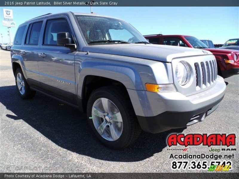 Billet Silver Metallic / Dark Slate Gray 2016 Jeep Patriot Latitude