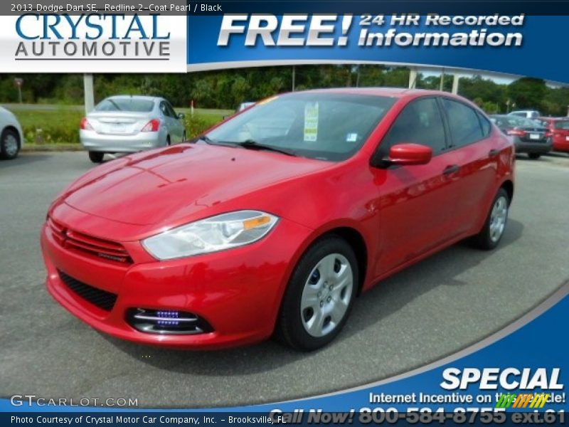 Redline 2-Coat Pearl / Black 2013 Dodge Dart SE
