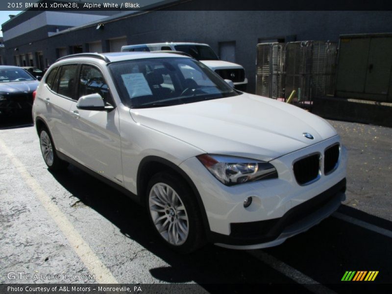 Alpine White / Black 2015 BMW X1 xDrive28i