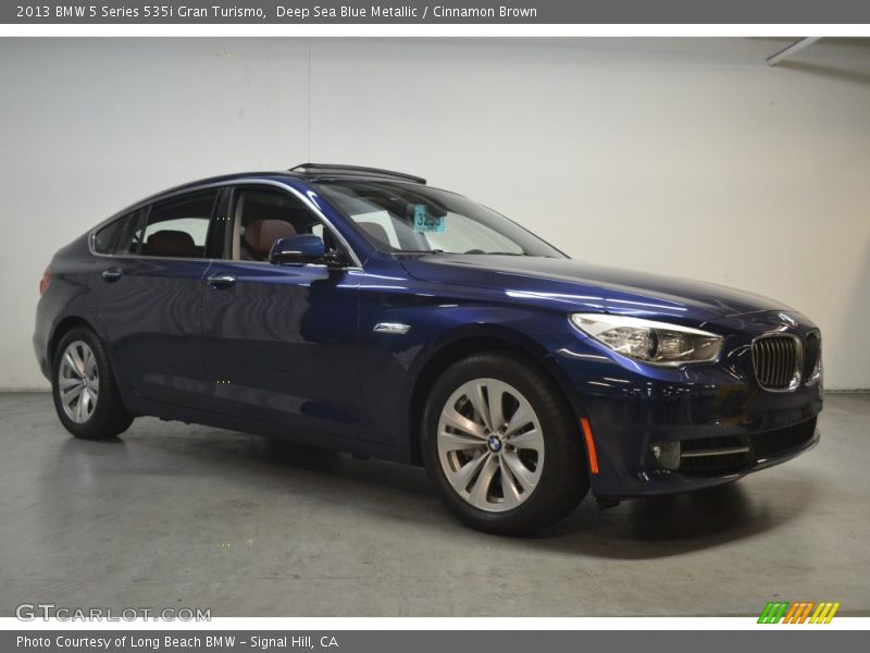 Deep Sea Blue Metallic / Cinnamon Brown 2013 BMW 5 Series 535i Gran Turismo