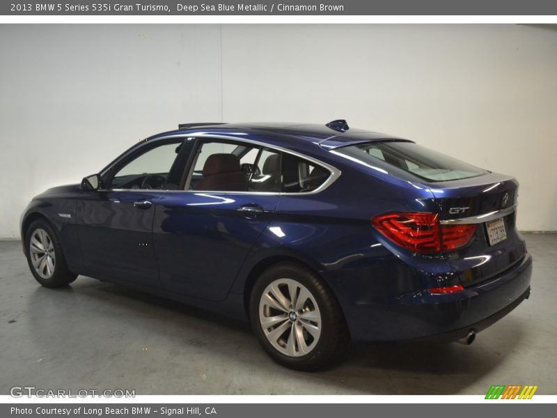 Deep Sea Blue Metallic / Cinnamon Brown 2013 BMW 5 Series 535i Gran Turismo