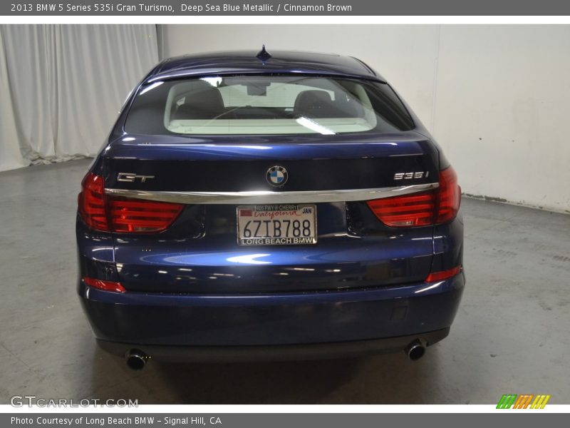 Deep Sea Blue Metallic / Cinnamon Brown 2013 BMW 5 Series 535i Gran Turismo