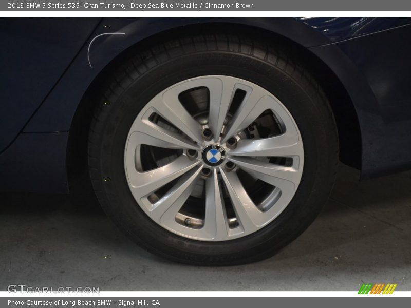 Deep Sea Blue Metallic / Cinnamon Brown 2013 BMW 5 Series 535i Gran Turismo