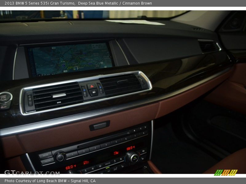 Deep Sea Blue Metallic / Cinnamon Brown 2013 BMW 5 Series 535i Gran Turismo