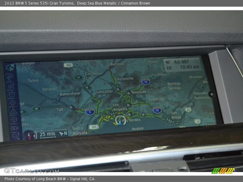 Deep Sea Blue Metallic / Cinnamon Brown 2013 BMW 5 Series 535i Gran Turismo