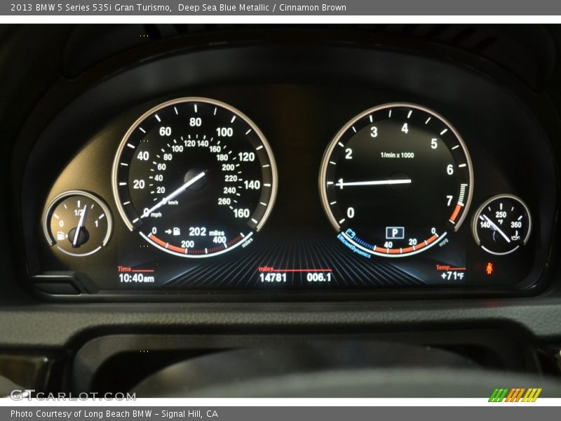  2013 5 Series 535i Gran Turismo 535i Gran Turismo Gauges