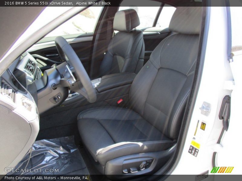 Front Seat of 2016 5 Series 550i xDrive Sedan