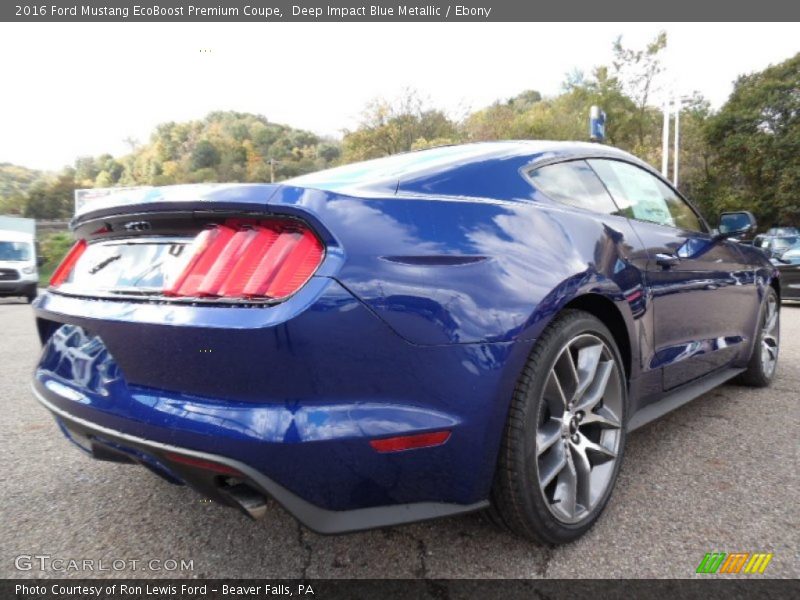  2016 Mustang EcoBoost Premium Coupe Deep Impact Blue Metallic
