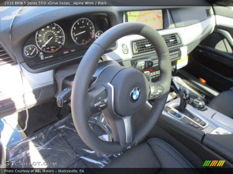 Black Interior - 2016 5 Series 550i xDrive Sedan 