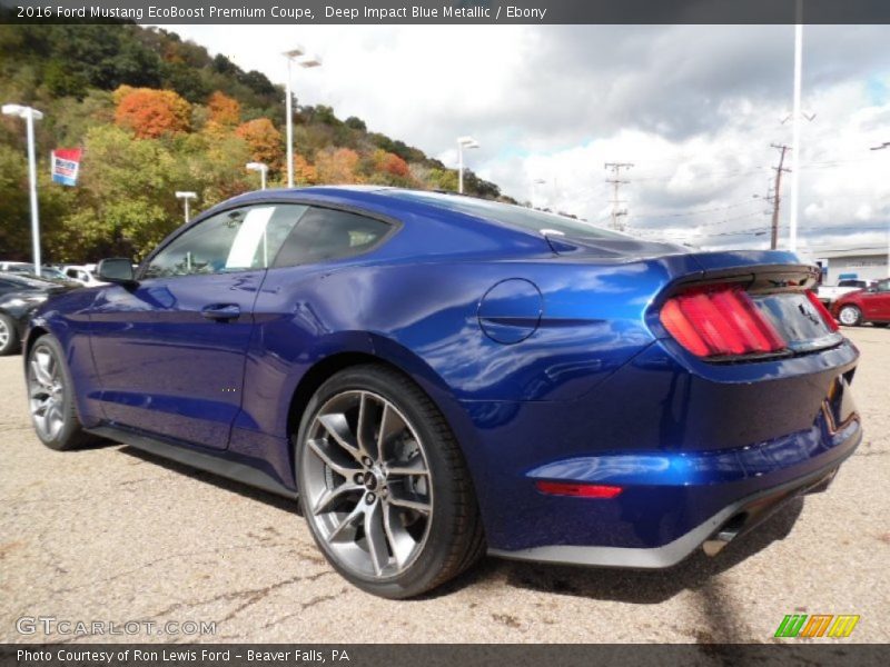  2016 Mustang EcoBoost Premium Coupe Deep Impact Blue Metallic