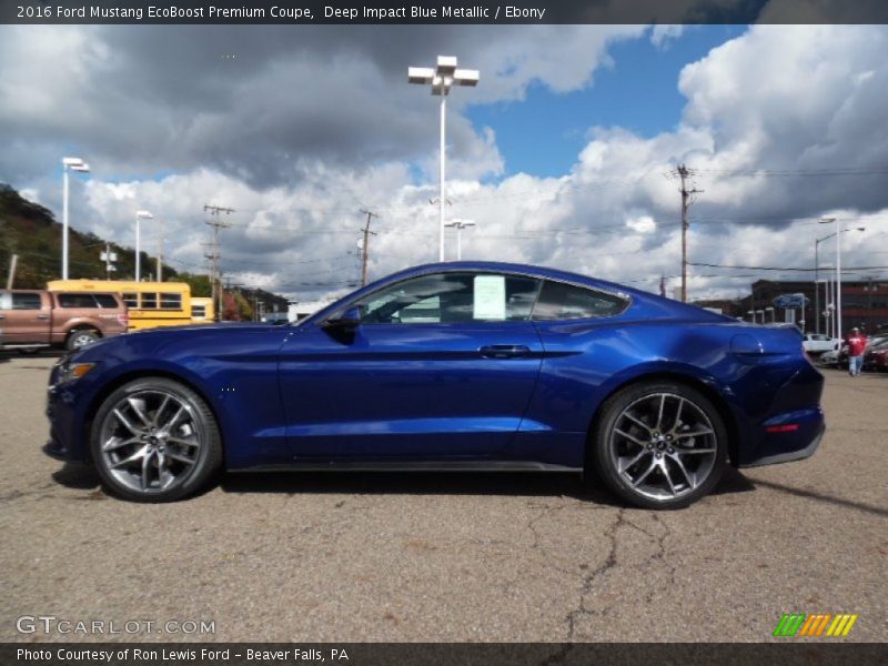  2016 Mustang EcoBoost Premium Coupe Deep Impact Blue Metallic