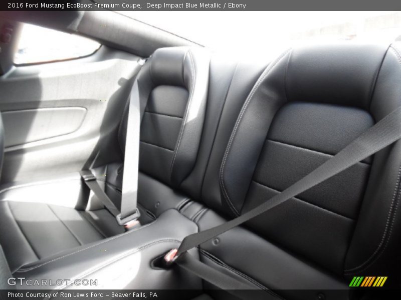 Rear Seat of 2016 Mustang EcoBoost Premium Coupe
