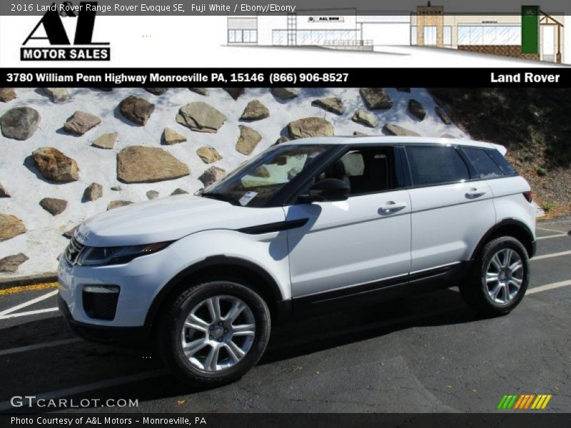 Fuji White / Ebony/Ebony 2016 Land Rover Range Rover Evoque SE