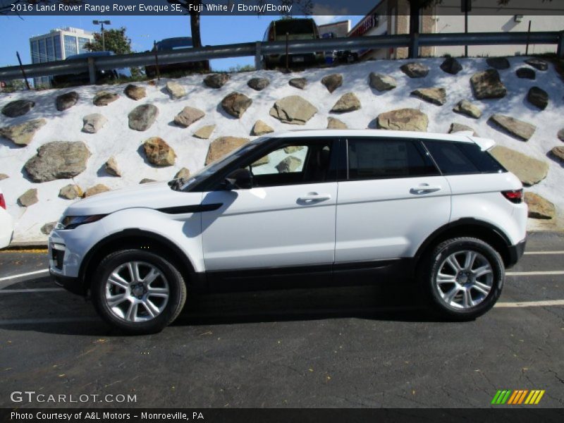 Fuji White / Ebony/Ebony 2016 Land Rover Range Rover Evoque SE