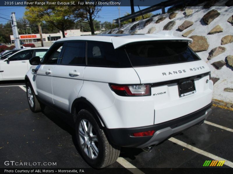 Fuji White / Ebony/Ebony 2016 Land Rover Range Rover Evoque SE