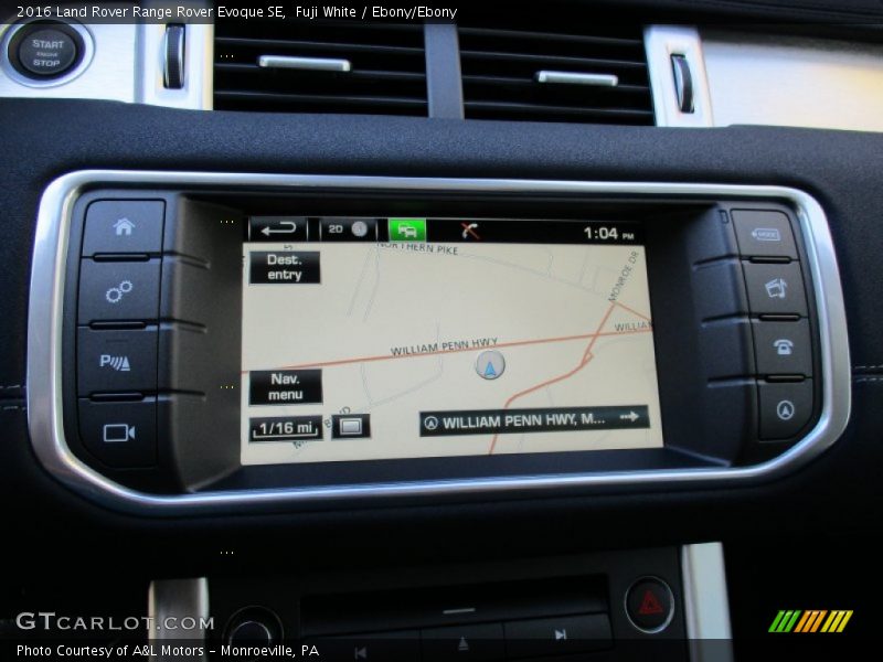 Fuji White / Ebony/Ebony 2016 Land Rover Range Rover Evoque SE