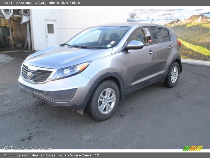 Mineral Silver / Black 2011 Kia Sportage LX AWD