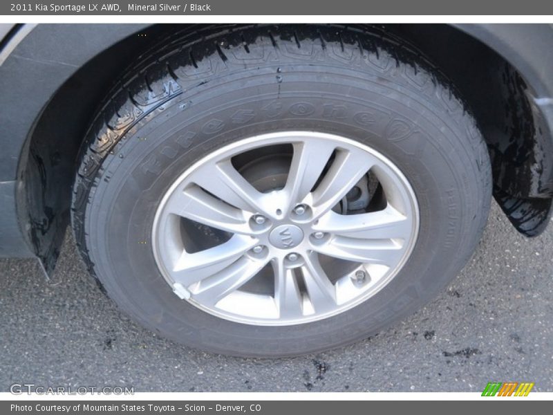 Mineral Silver / Black 2011 Kia Sportage LX AWD