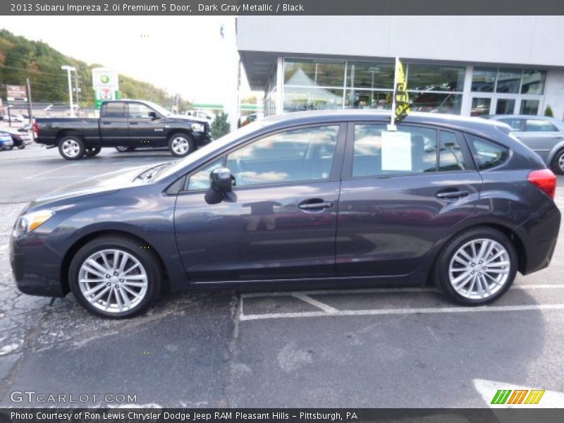 Dark Gray Metallic / Black 2013 Subaru Impreza 2.0i Premium 5 Door