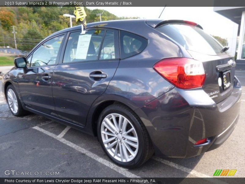 Dark Gray Metallic / Black 2013 Subaru Impreza 2.0i Premium 5 Door