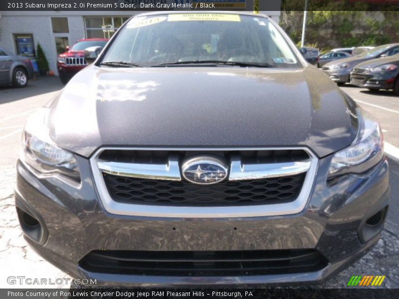 Dark Gray Metallic / Black 2013 Subaru Impreza 2.0i Premium 5 Door