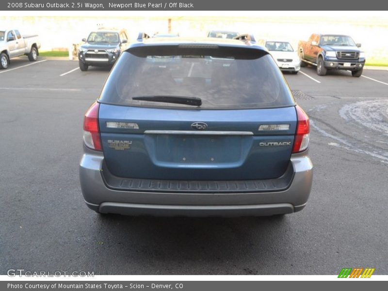 Newport Blue Pearl / Off Black 2008 Subaru Outback 2.5i Wagon