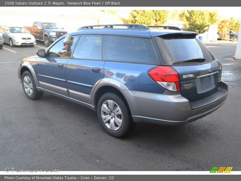 Newport Blue Pearl / Off Black 2008 Subaru Outback 2.5i Wagon