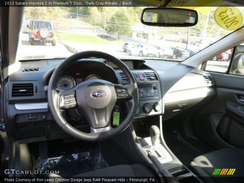 Dark Gray Metallic / Black 2013 Subaru Impreza 2.0i Premium 5 Door