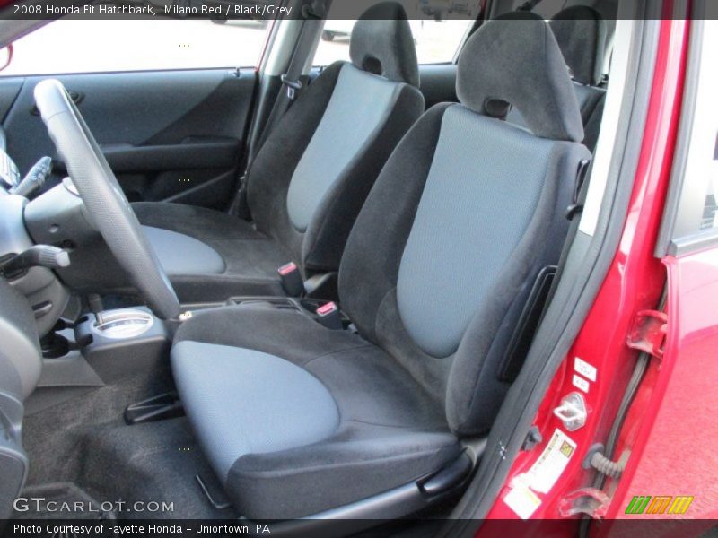Milano Red / Black/Grey 2008 Honda Fit Hatchback