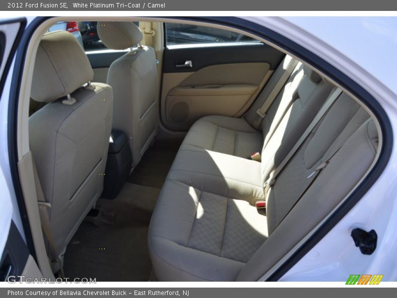 White Platinum Tri-Coat / Camel 2012 Ford Fusion SE